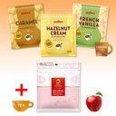 3 Flavor Coffee + Flavoured Tea Apple (Tea Bag/ Value Bag 100g)