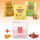 3 Flavoured Coffee+Flavoured Tea Strawberry (Tea Bag/Value Bag100g)