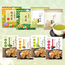 Japanese Tea 4 Assort Set + Konnyaku Senbei 4 Assort Set