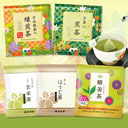 Japanese Tea 4 Assort Set(Tea Bag)+Tobicha(Powdered Green Tea) 